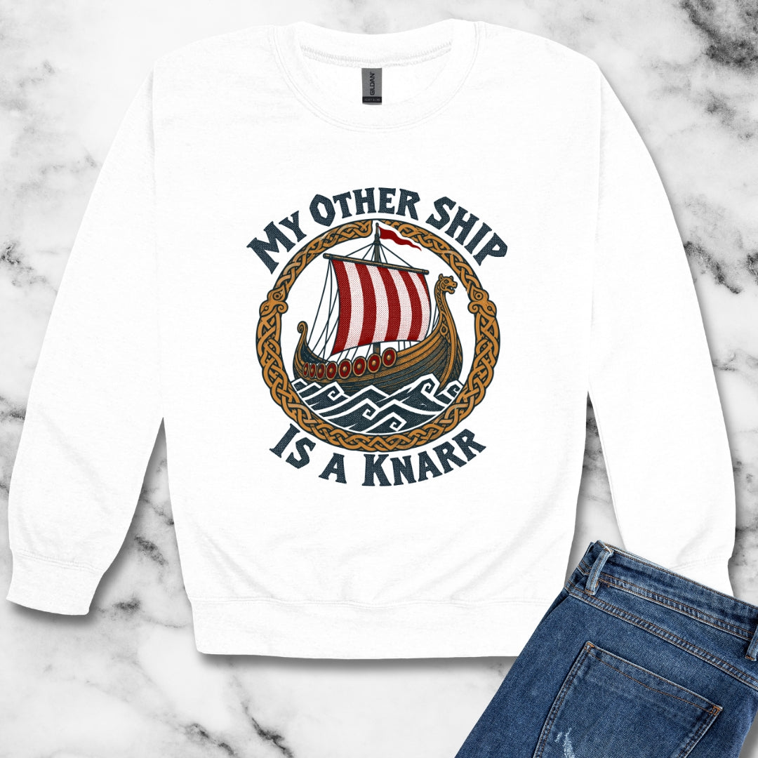My Other Ship Is a Knarr Unisex Heavy Crewneck Sweatshirt