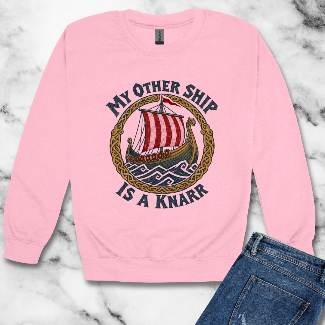 My Other Ship Is a Knarr Unisex Heavy Crewneck Sweatshirt