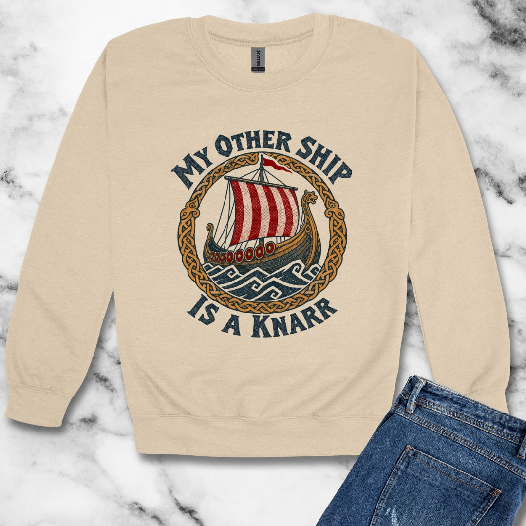 My Other Ship Is a Knarr Unisex Heavy Crewneck Sweatshirt