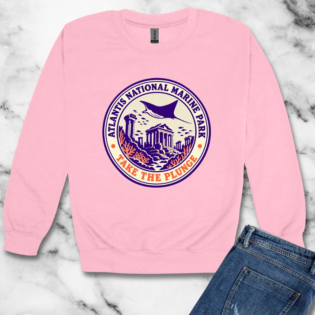 Atlantis National Marine Park Unisex Heavy Crewneck Sweatshirt