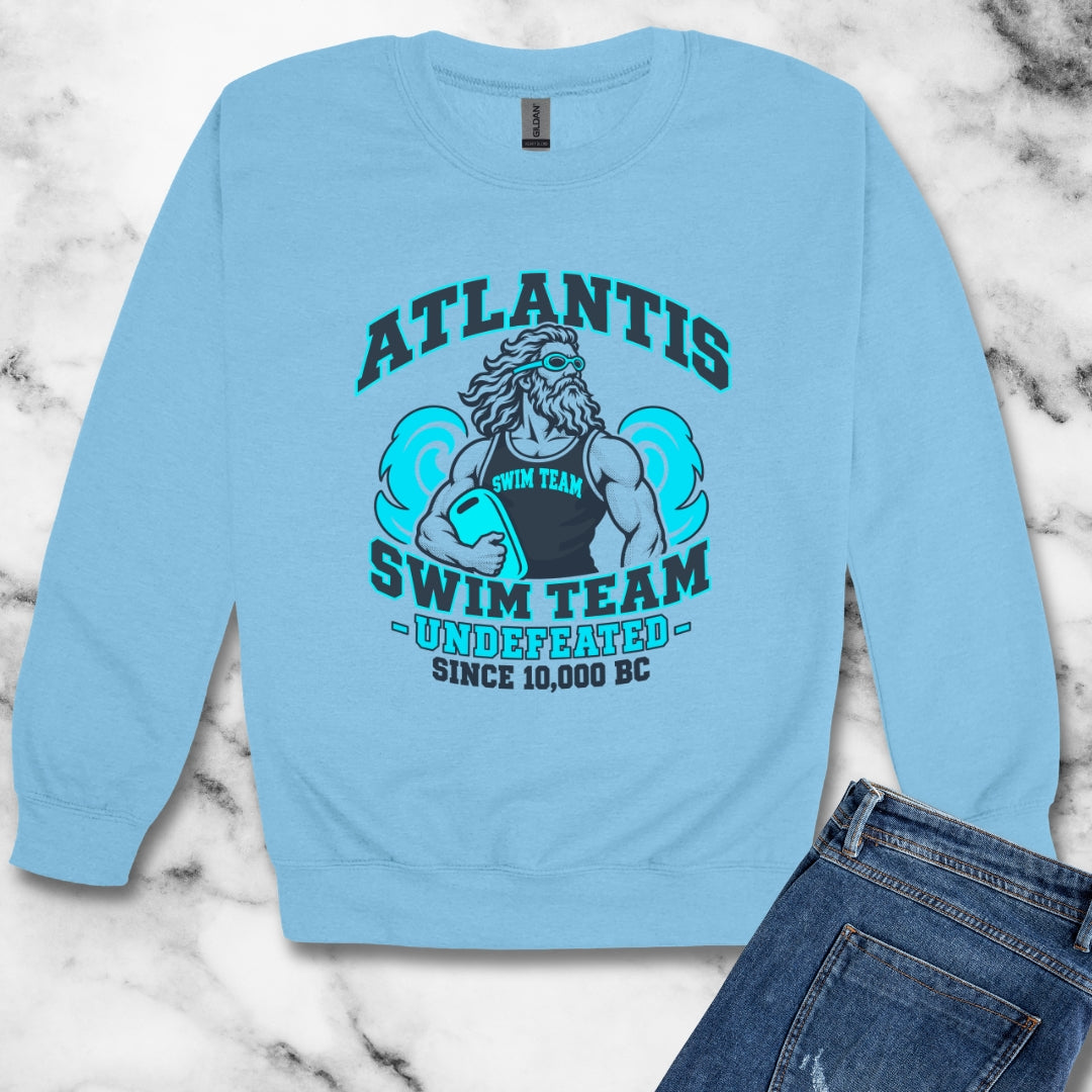 Atlantis Swim Team Unisex Heavy Crewneck Sweatshirt