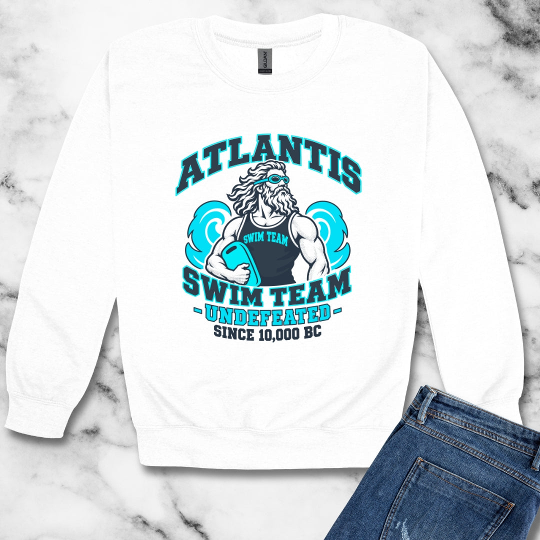 Atlantis Swim Team Unisex Heavy Crewneck Sweatshirt