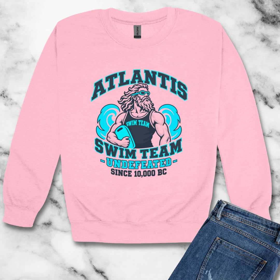 Atlantis Swim Team Unisex Heavy Crewneck Sweatshirt