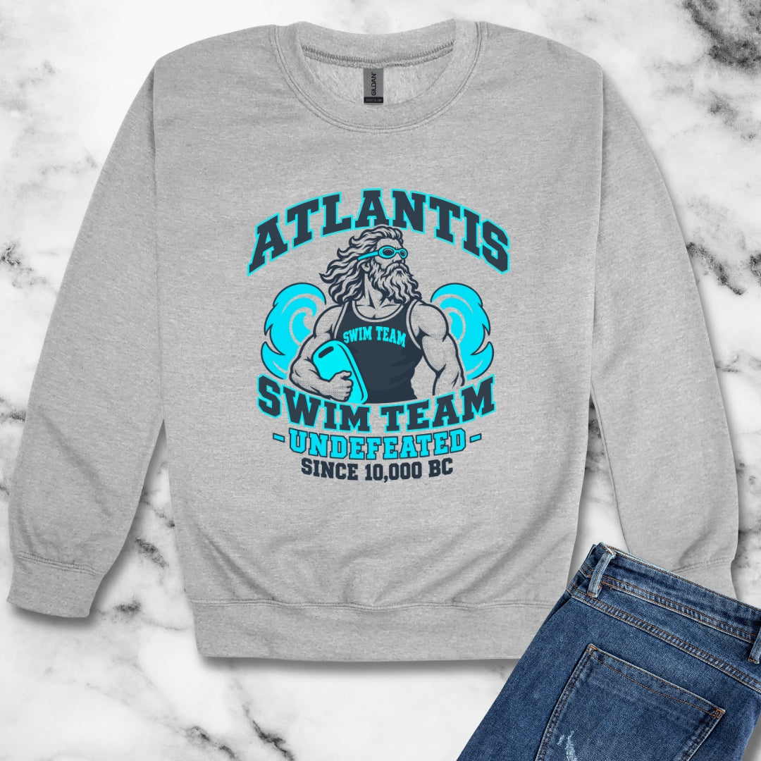 Atlantis Swim Team Unisex Heavy Crewneck Sweatshirt