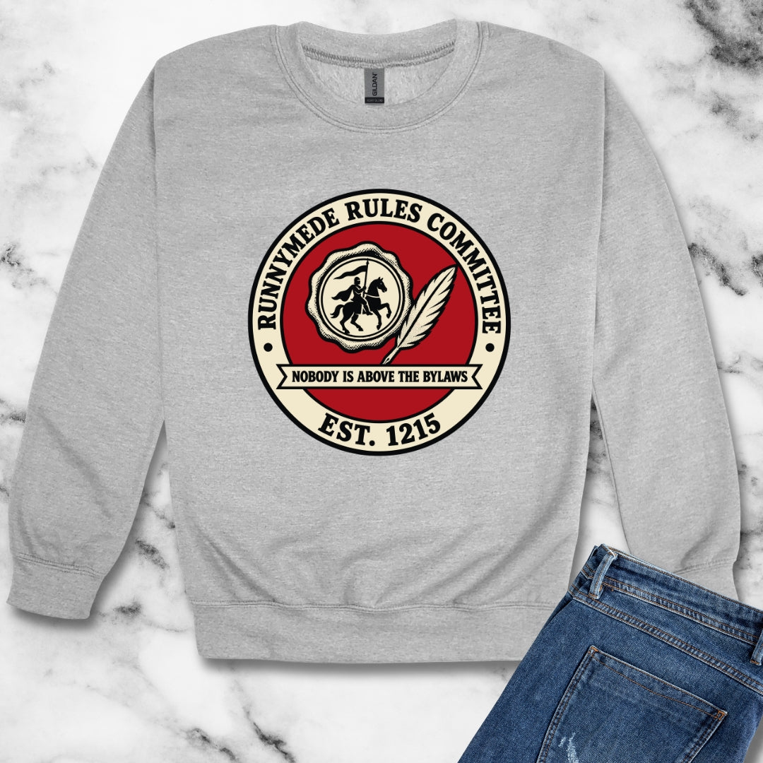 Runnymede Rules Committee Unisex Heavy Crewneck Sweatshirt