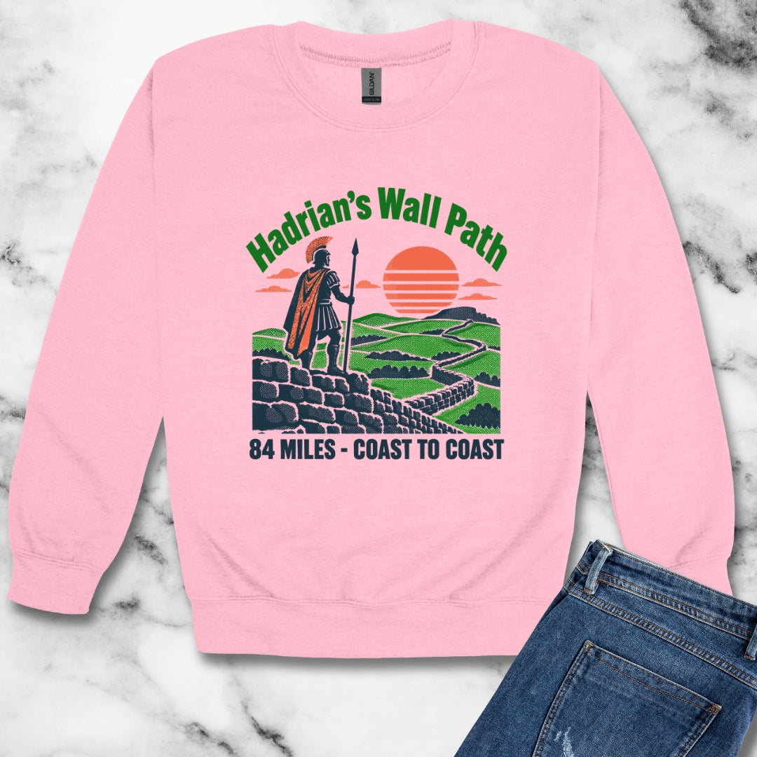 Hadrian's Wall Path Coast to Coast Unisex Heavy Crewneck Sweatshirt
