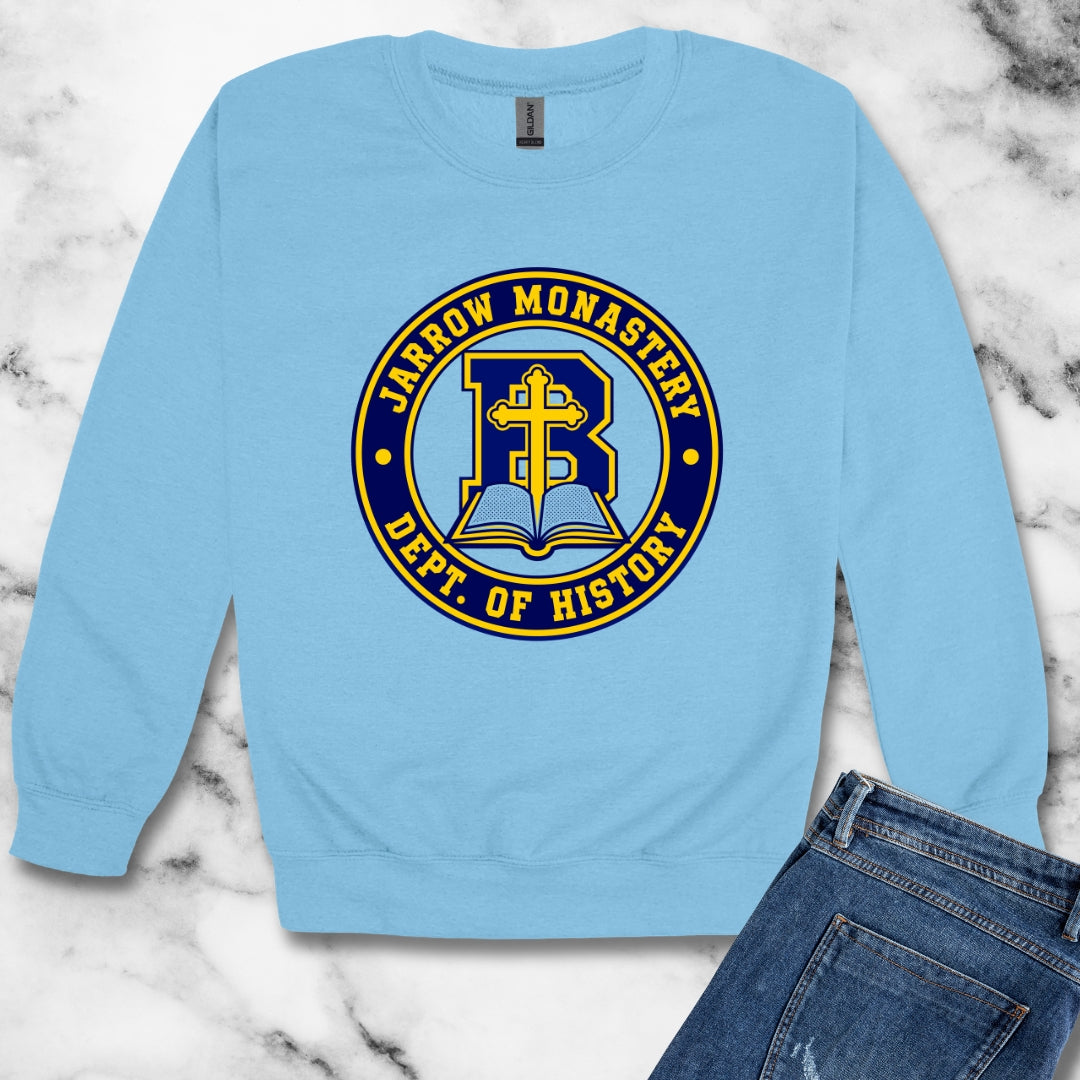 Jarrow Monastery Dept of History Unisex Heavy Crewneck Sweatshirt