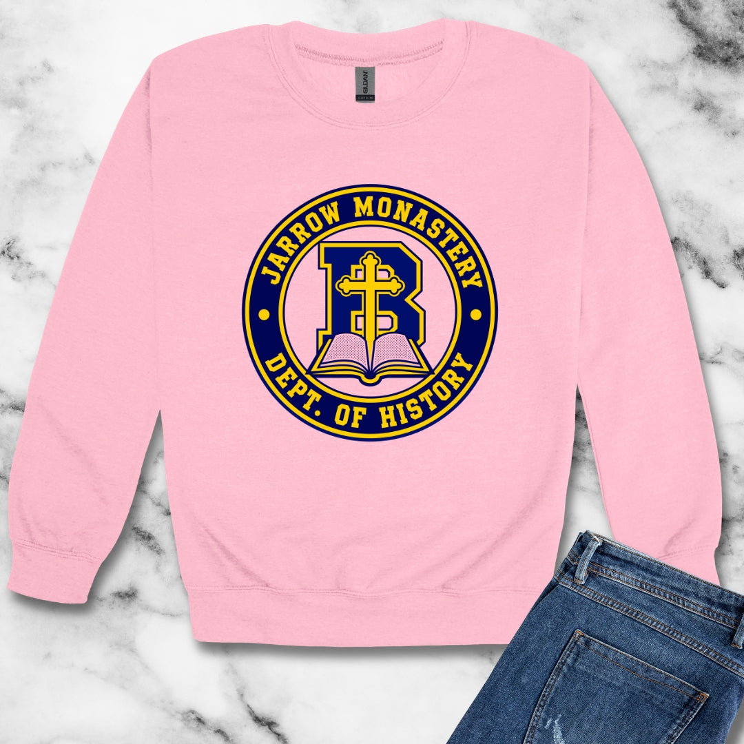 Jarrow Monastery Dept of History Unisex Heavy Crewneck Sweatshirt