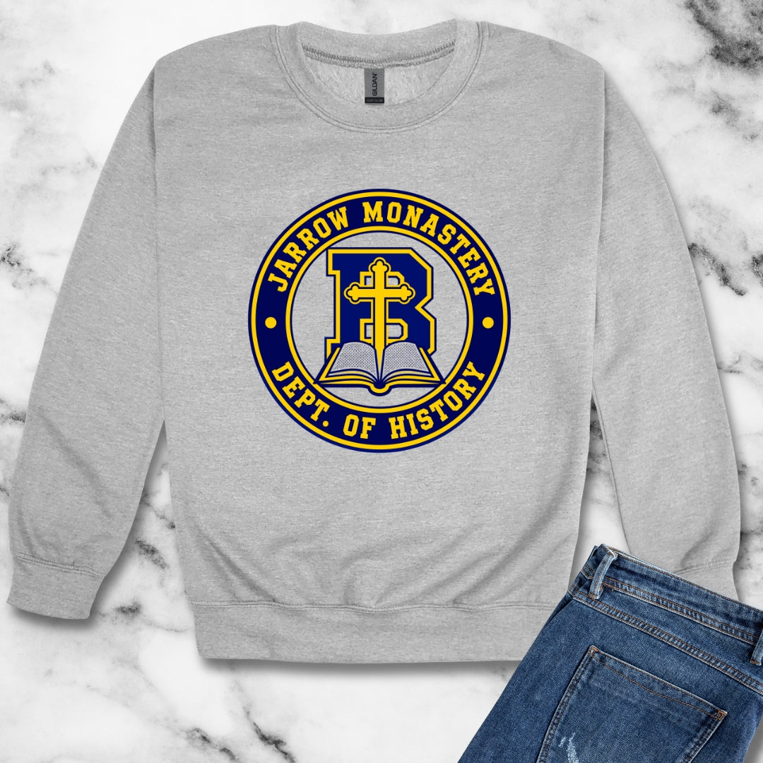 Jarrow Monastery Dept of History Unisex Heavy Crewneck Sweatshirt