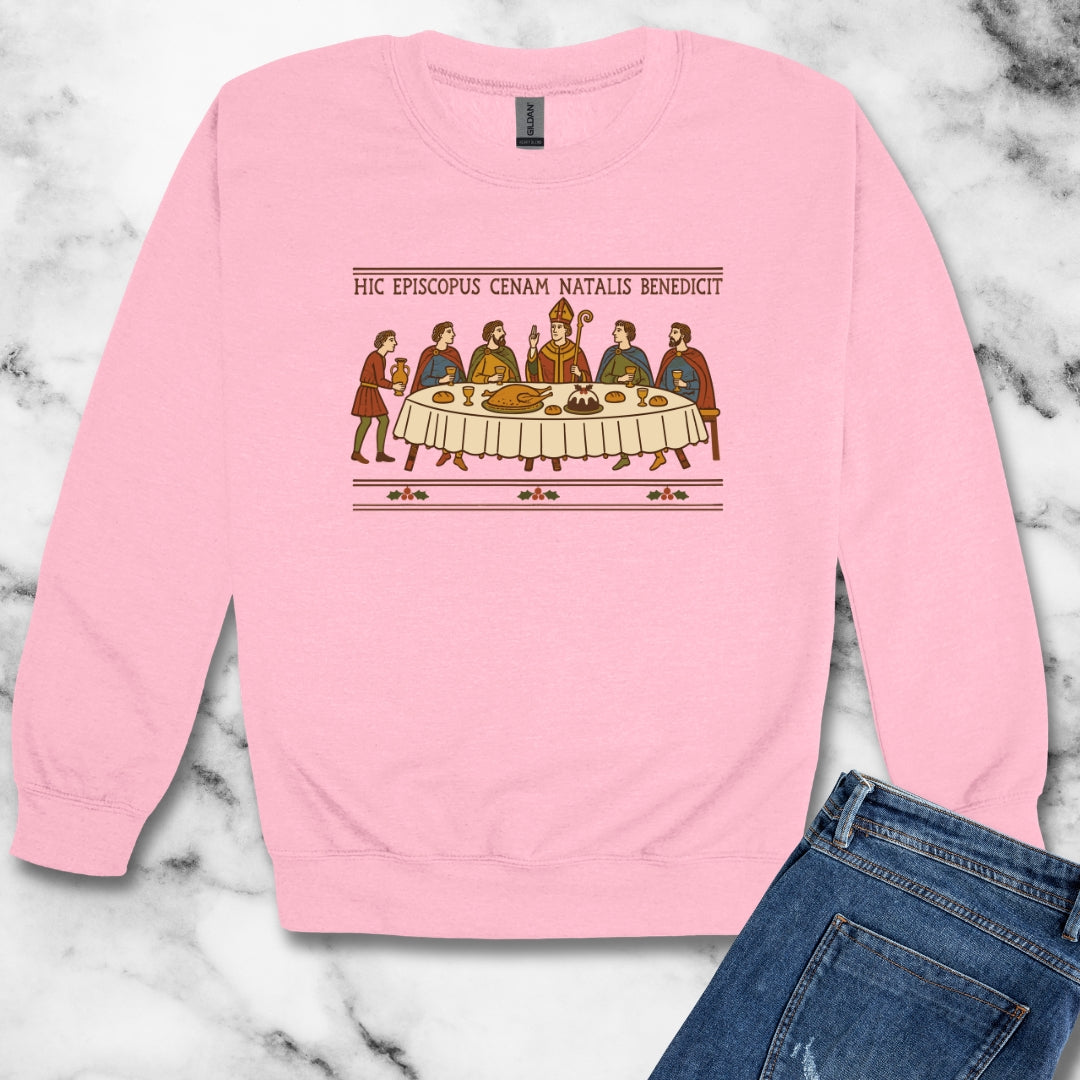 Bayeux Christmas Dinner Unisex Heavy Crewneck Sweatshirt