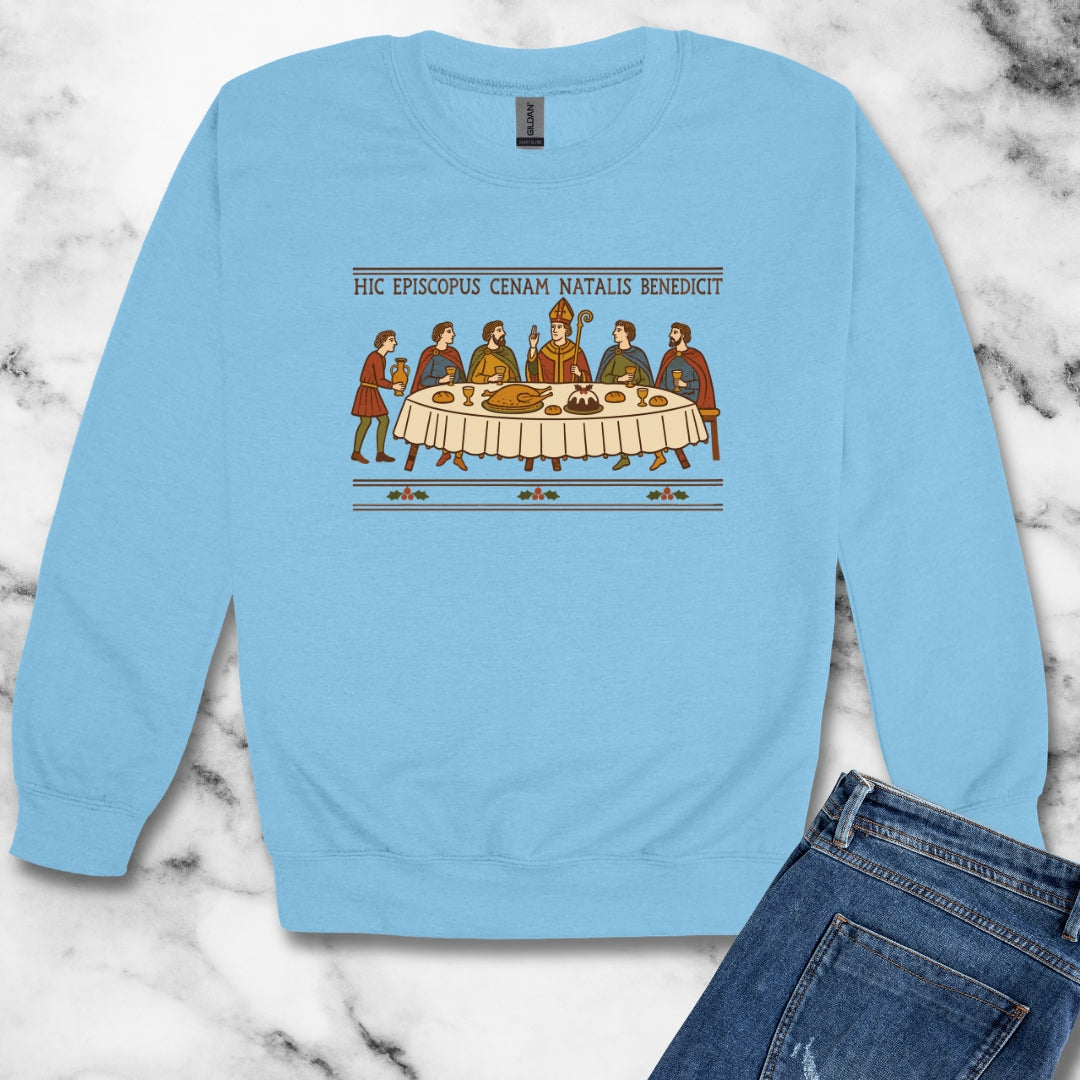 Bayeux Christmas Dinner Unisex Heavy Crewneck Sweatshirt