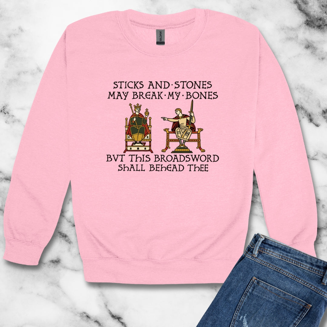Sticks and Stones Medieval Tapestry Unisex Heavy Crewneck Sweatshirt