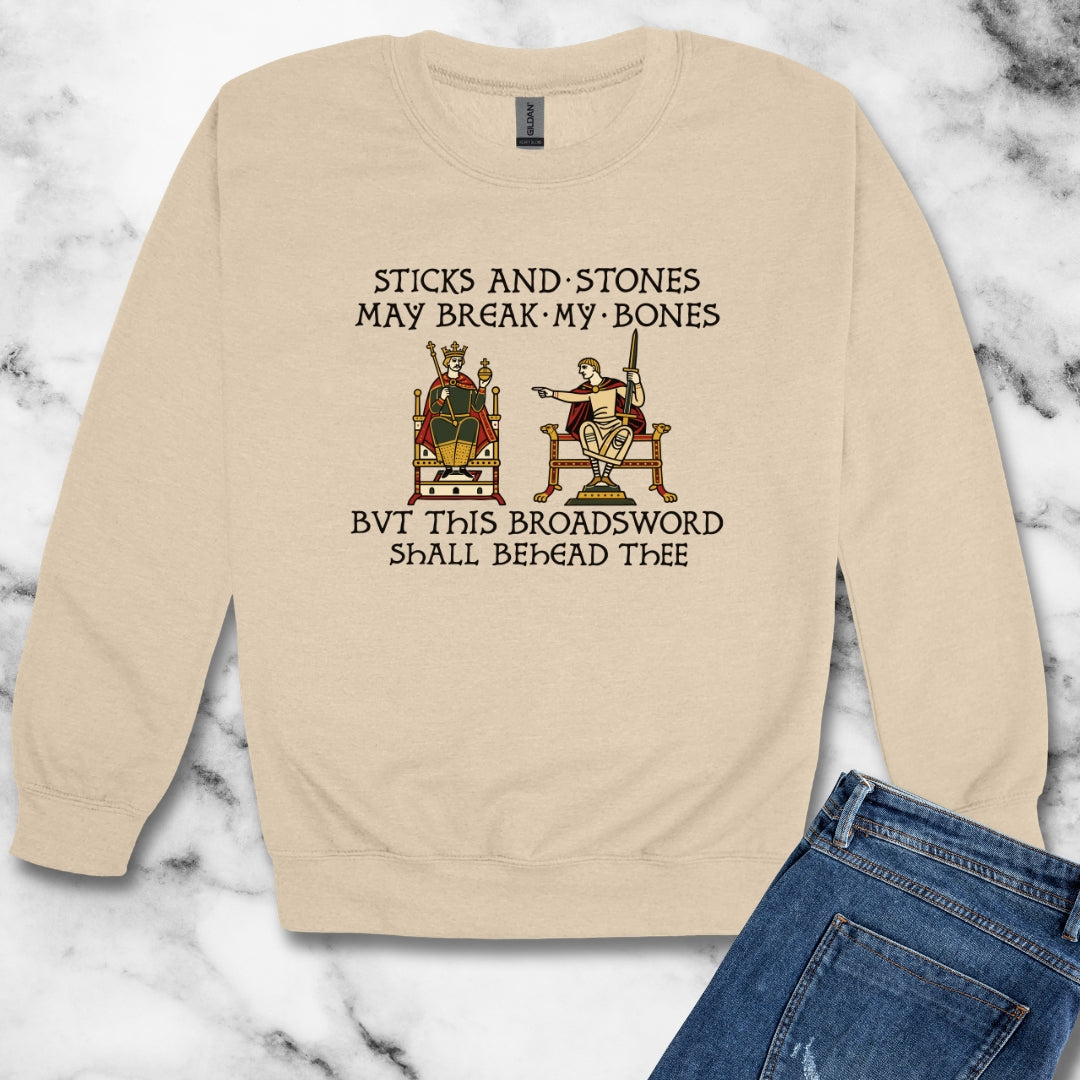 Sticks and Stones Medieval Tapestry Unisex Heavy Crewneck Sweatshirt