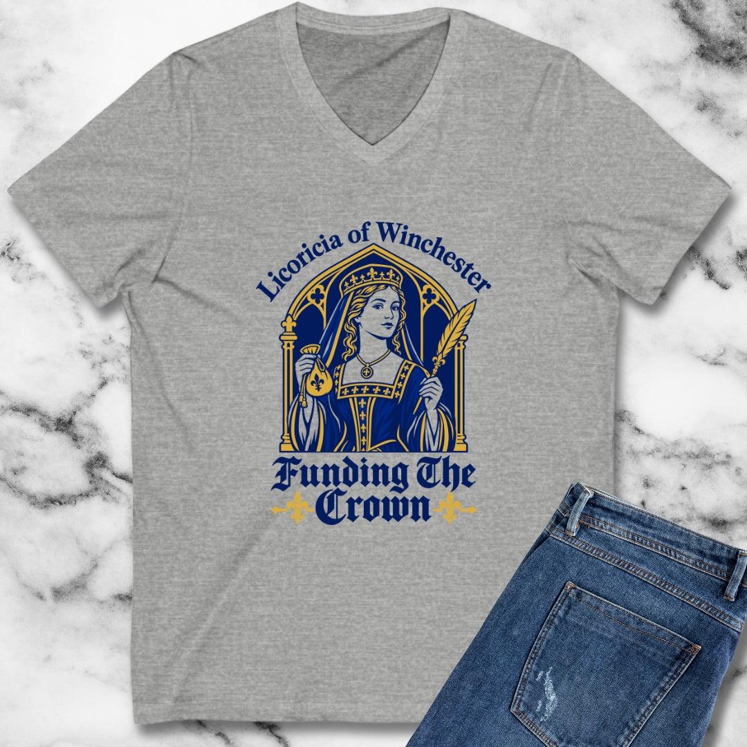 Licoricia of Winchester Funding the Crown V-neck