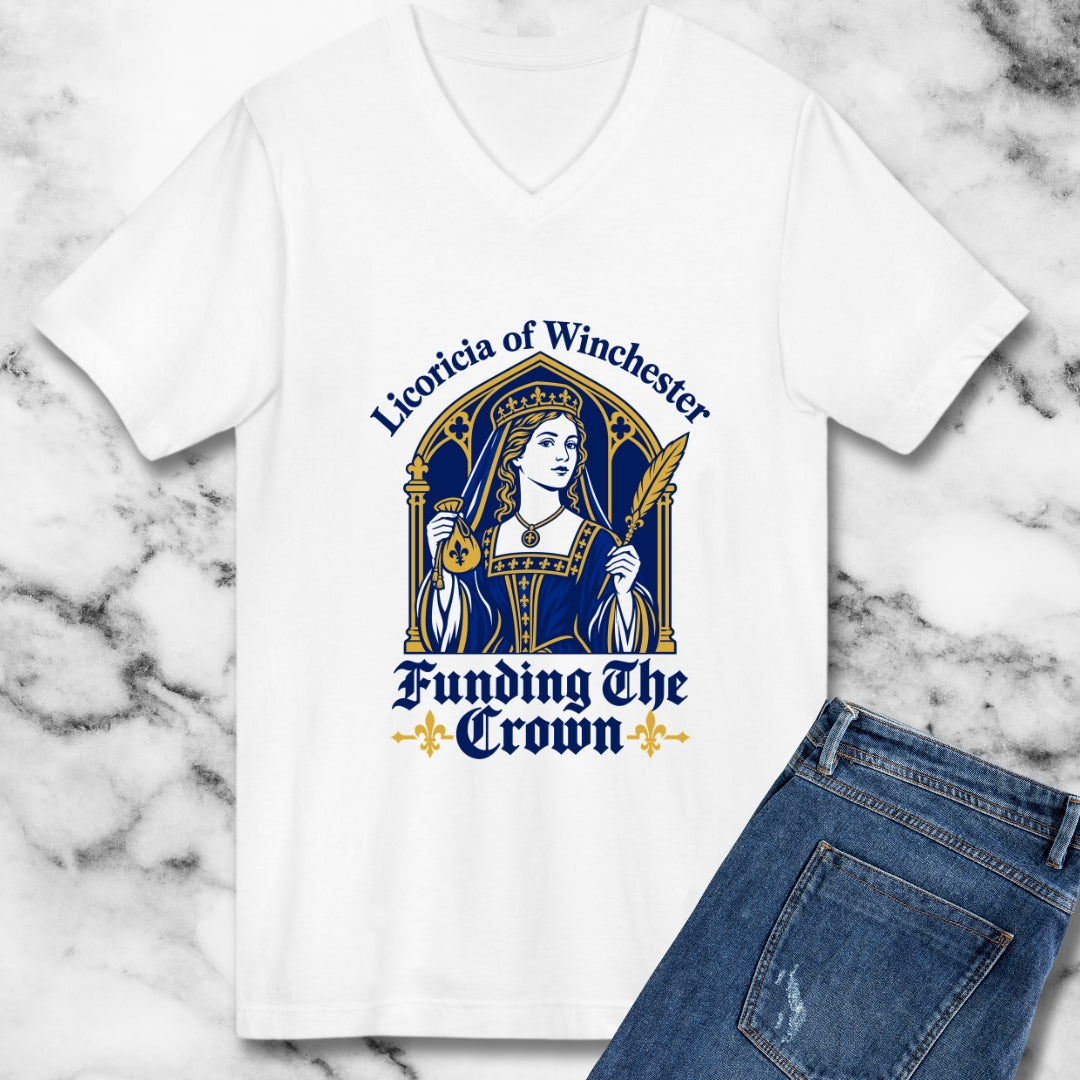 Licoricia of Winchester Funding the Crown V-neck