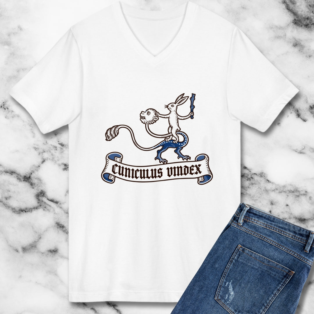 Cuniculus Vindex Medieval Emblem V-neck