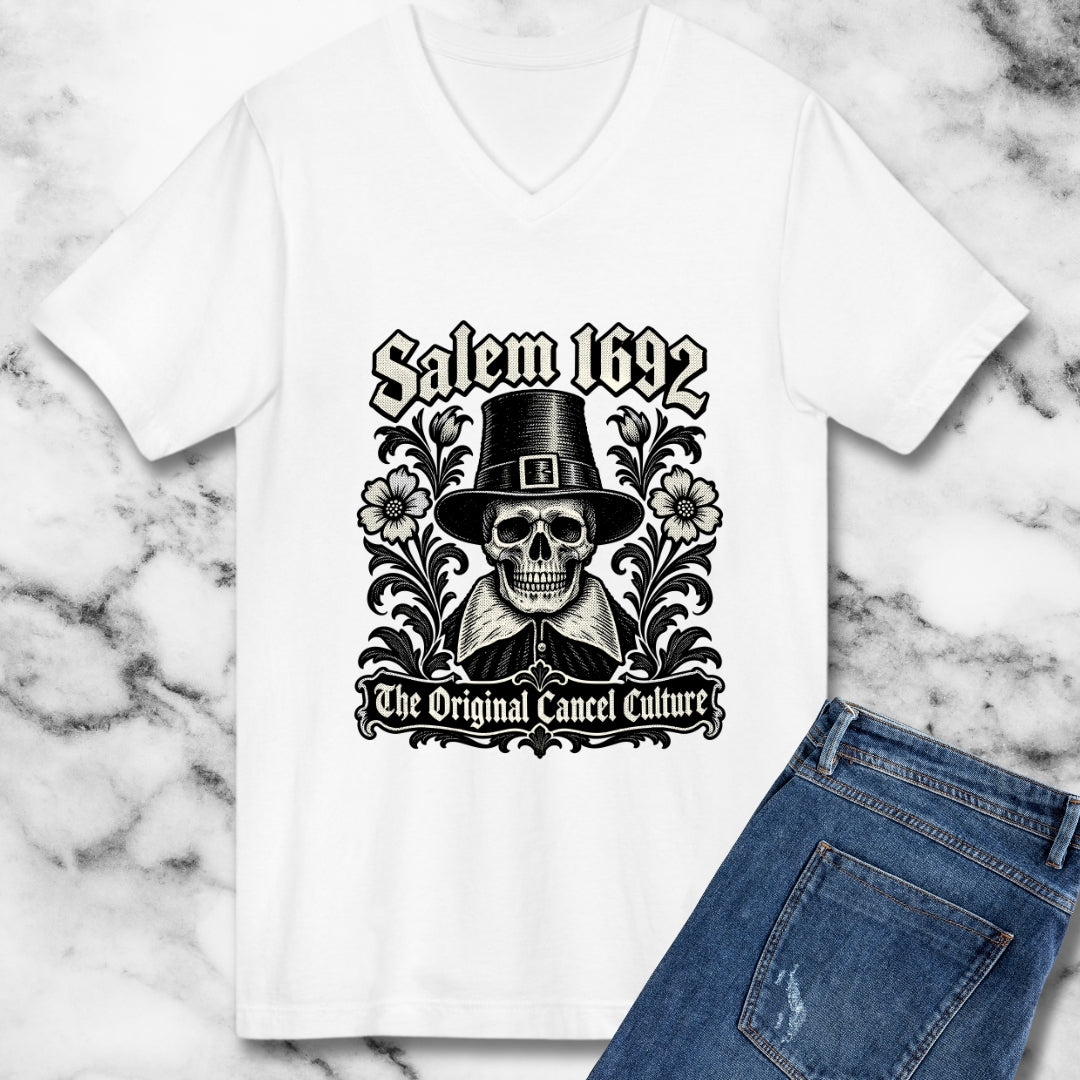Salem 1692 The Original Cancel Culture V-neck