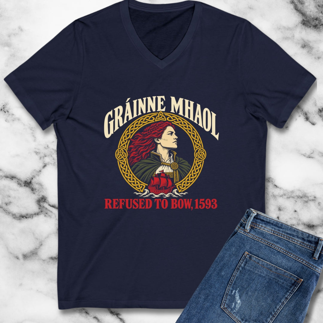 Gráinne Mhaol Refused to Bow 1593 V-Neck