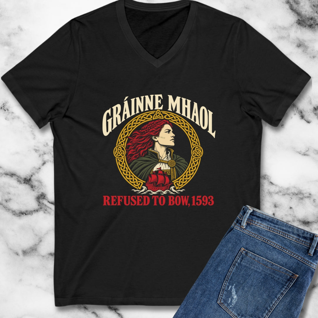 Gráinne Mhaol Refused to Bow 1593 V-Neck