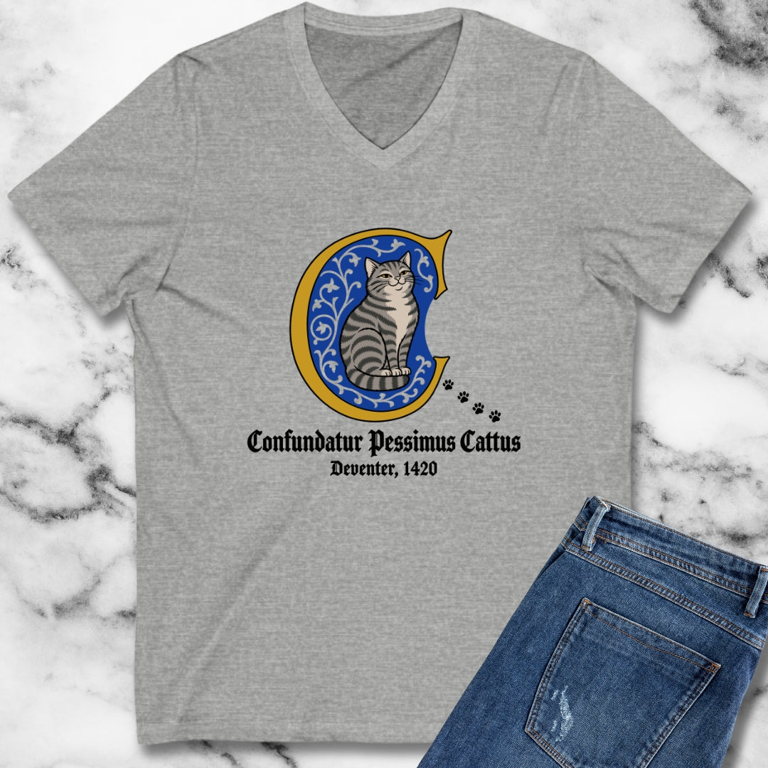 Confundatur Pessimus Cattus Deventer 1420 V-neck