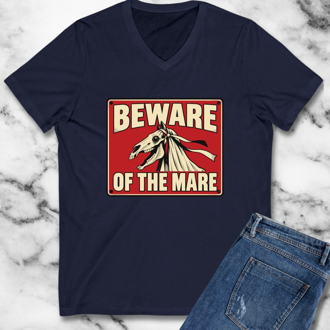 Beware of the Mare Mari Lwyd V-Neck
