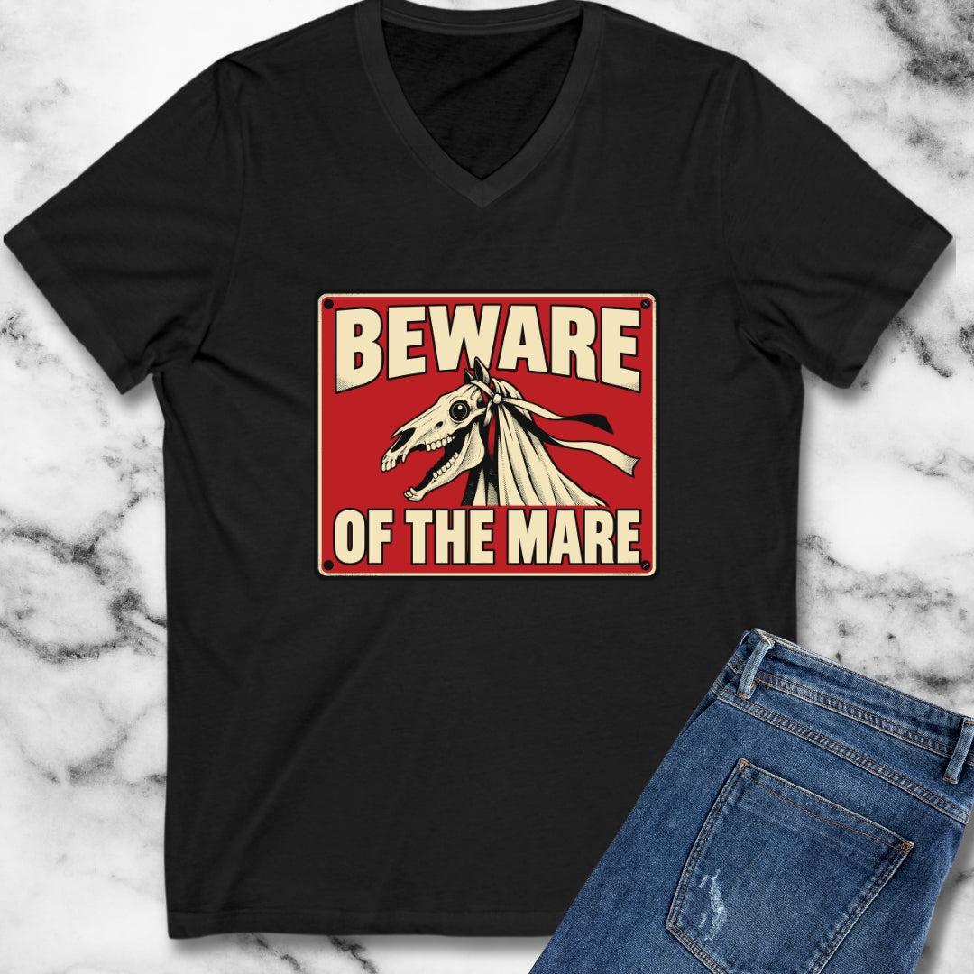 Beware of the Mare Mari Lwyd V-Neck
