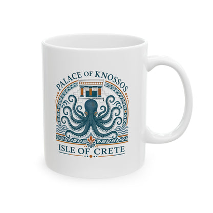 Palace of Knossos Octopus Ceramic Mug, (11oz, 15oz)