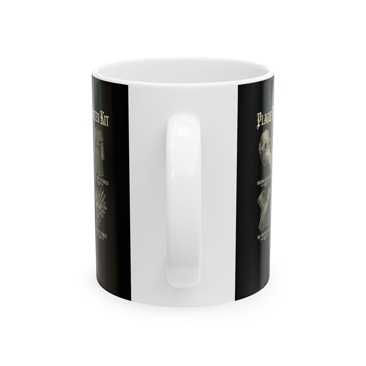 Plague Doctor Starter Kit Ceramic Mug, (11oz, 15oz)