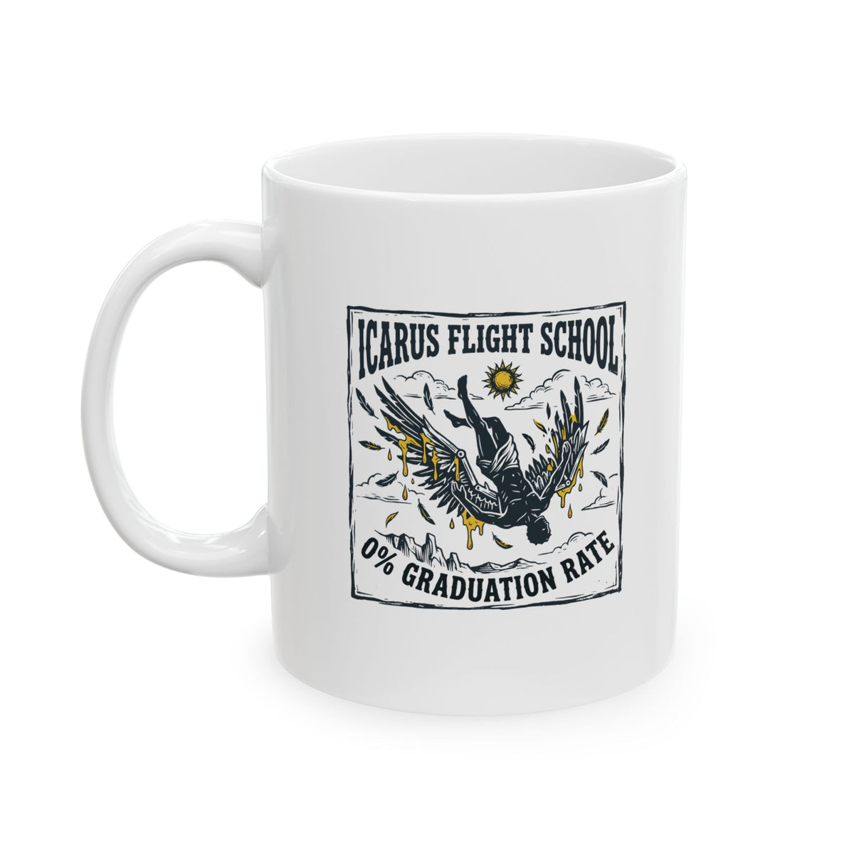 Icarus Flight School Ceramic Mug, (11oz, 15oz)