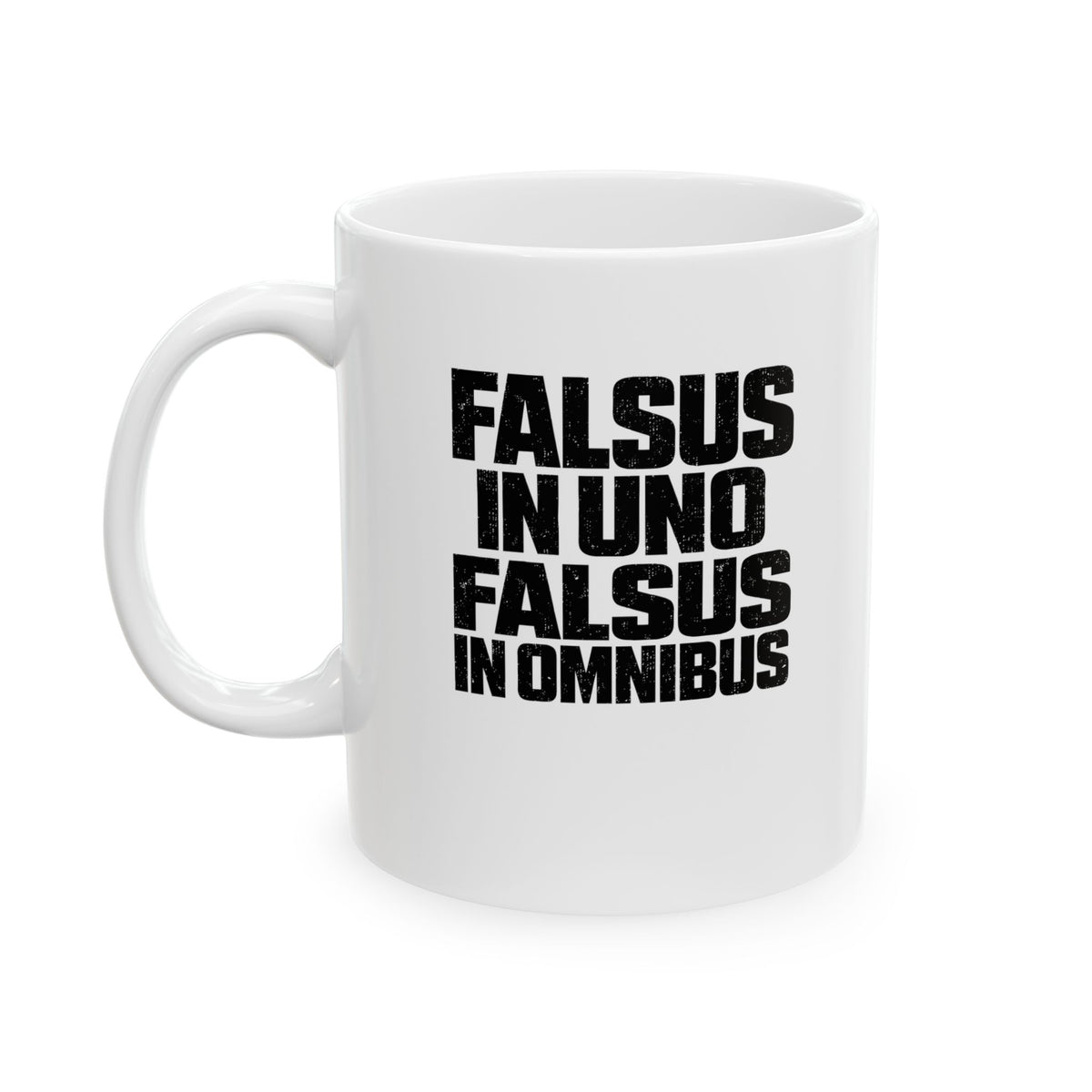 False in One Thing, False in Everything Latin Quote Ceramic Mug, (11oz, 15oz)