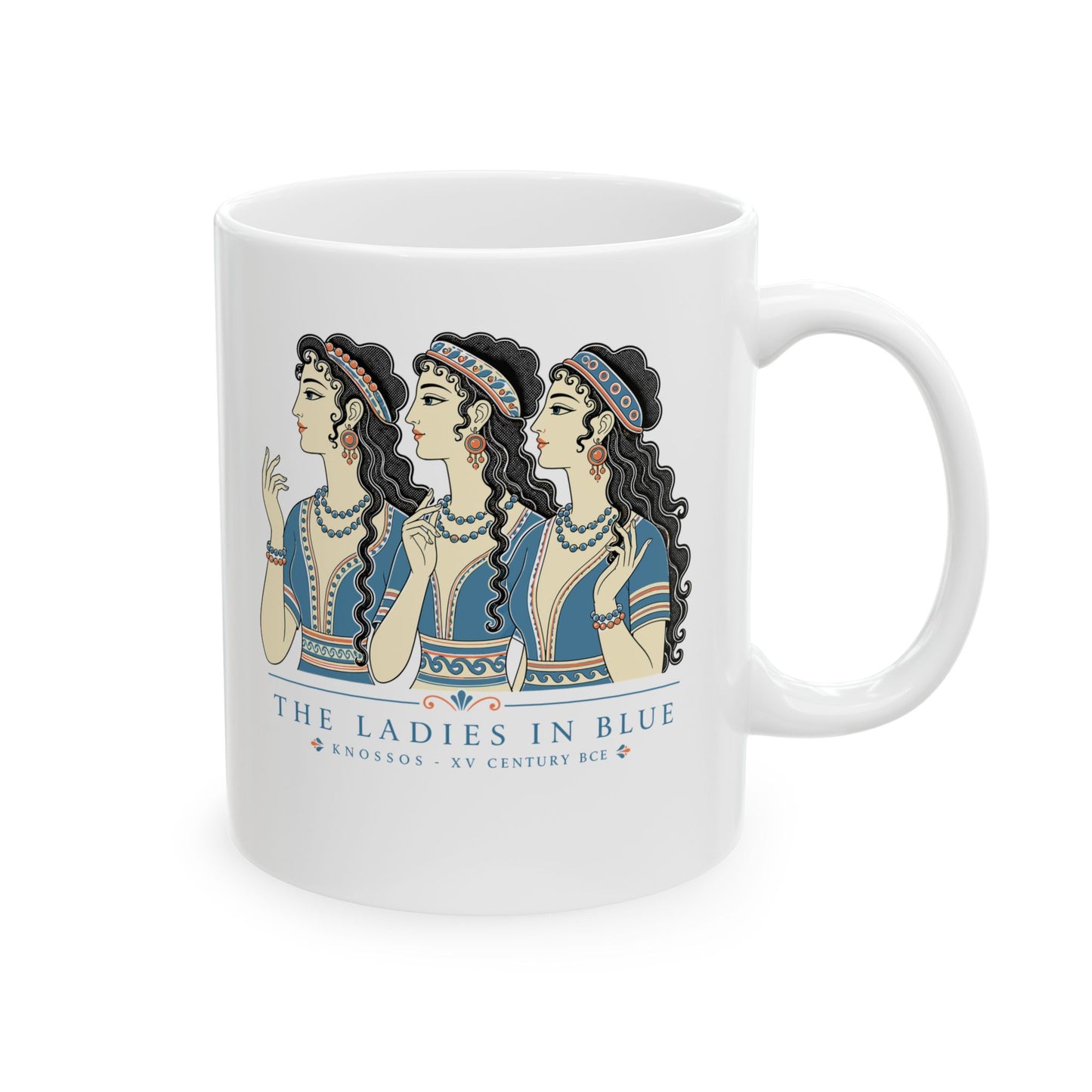 Knossos Minoan Ladies in Blue Ceramic Mug, (11oz, 15oz)