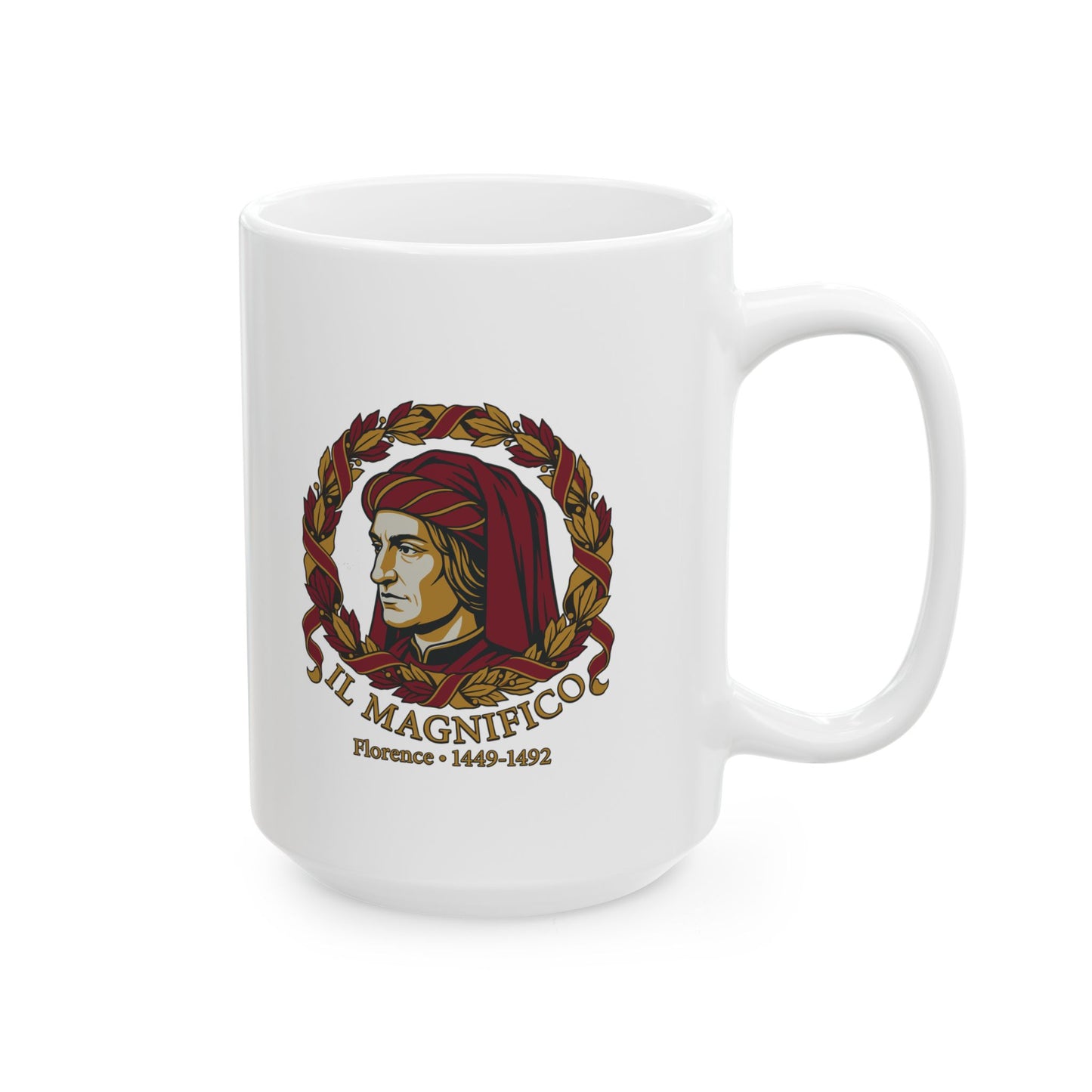 Lorenzo De Medici Il Magnifico Ceramic Mug, (11oz, 15oz)