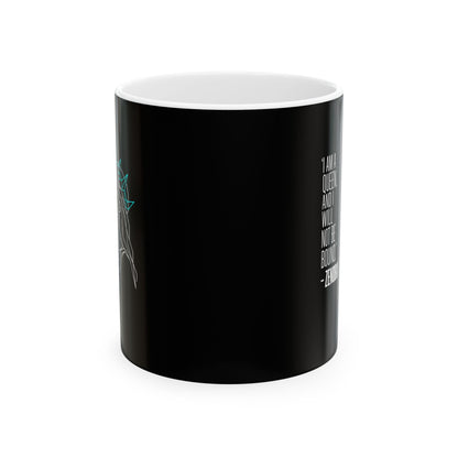 Line Art Queen Zenobia of Palmyra Ceramic Mug, (11oz, 15oz)