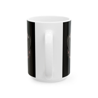 Black Plague Doctor Serving the Sick Ceramic Mug, (11oz, 15oz)