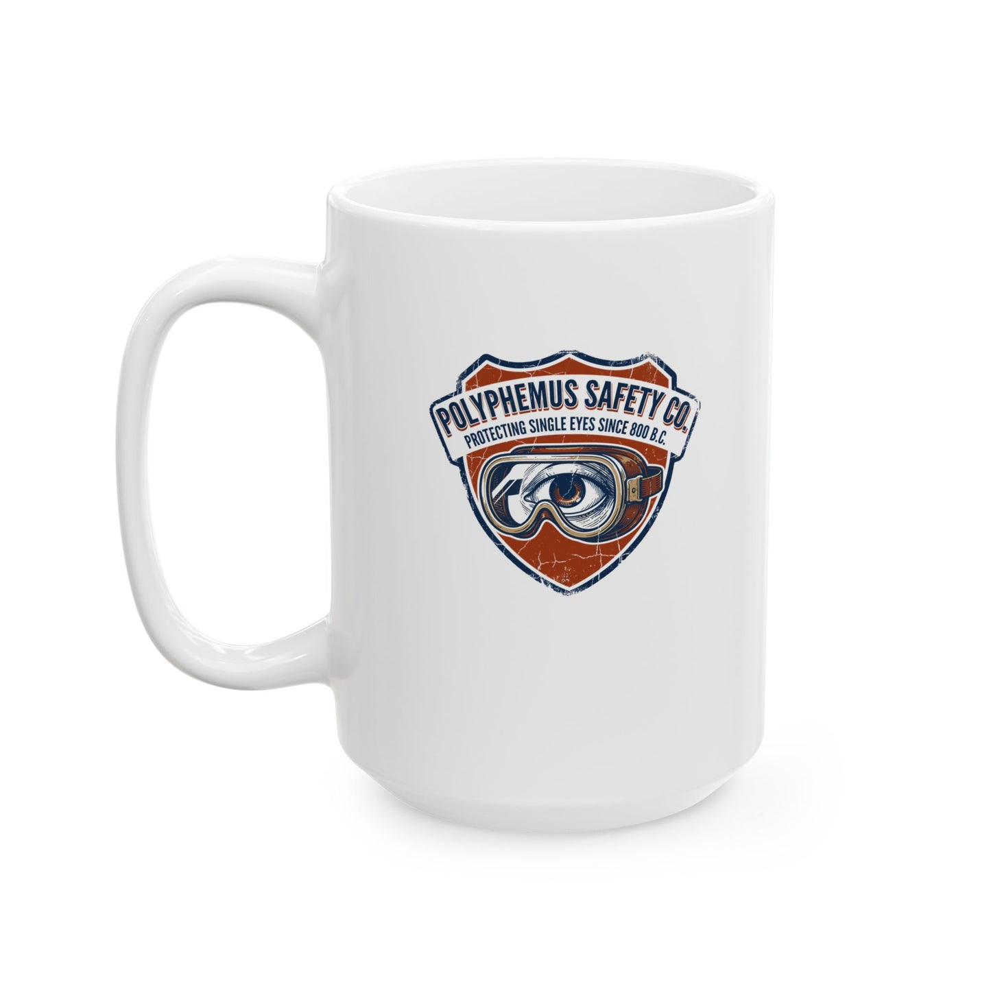 Polyphemus Cyclops Safety Glasses Ceramic Mug, (11oz, 15oz)