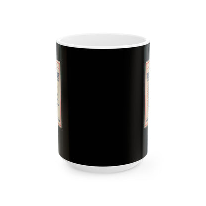 Odyssey Travel Itinerary Ceramic Mug, (11oz, 15oz)