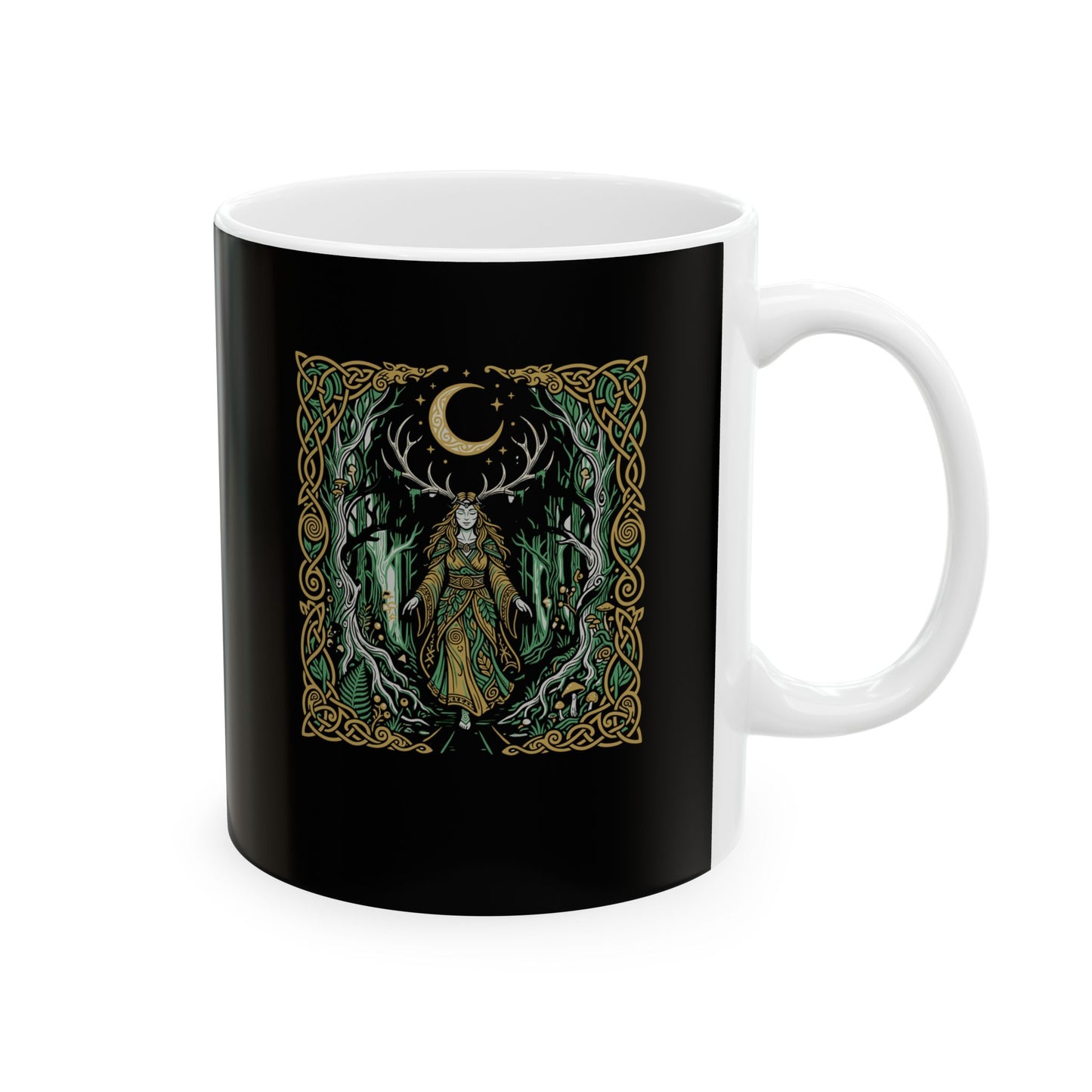 Elen of the Ways Goddess of Journey and Guidance Ceramic Mug, (11oz, 15oz)