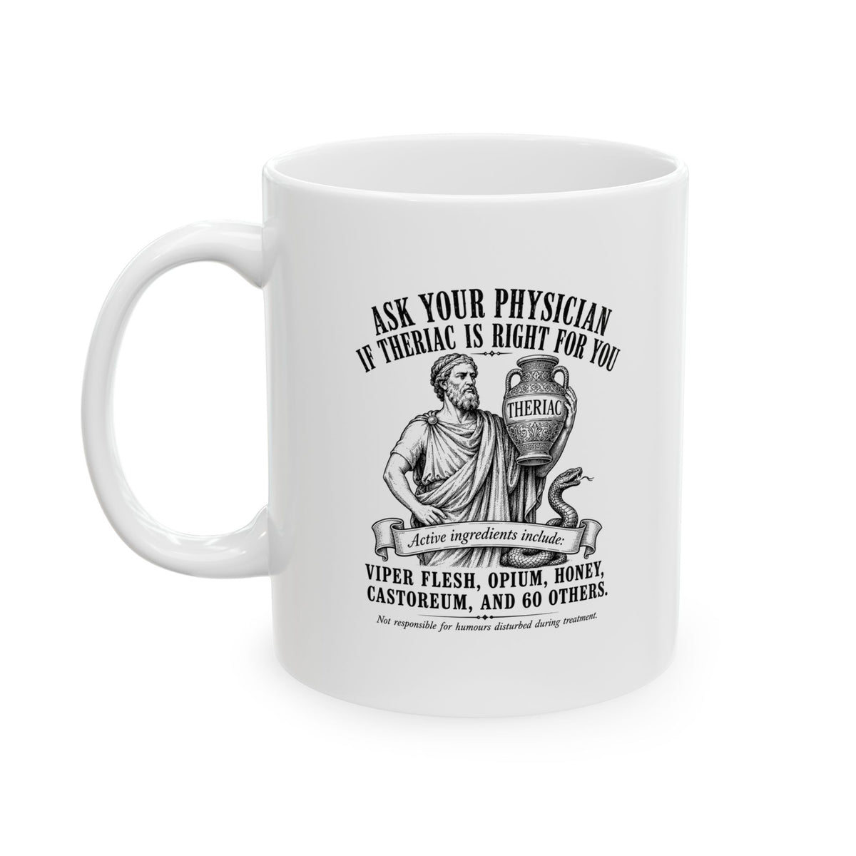 Doctor Galen Theriac Ad Ceramic Mug, (11oz, 15oz)