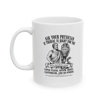 Doctor Galen Theriac Ad Ceramic Mug, (11oz, 15oz)