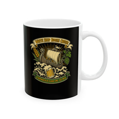 White Ship Booze Cruise Disaster Ceramic Mug, (11oz, 15oz)