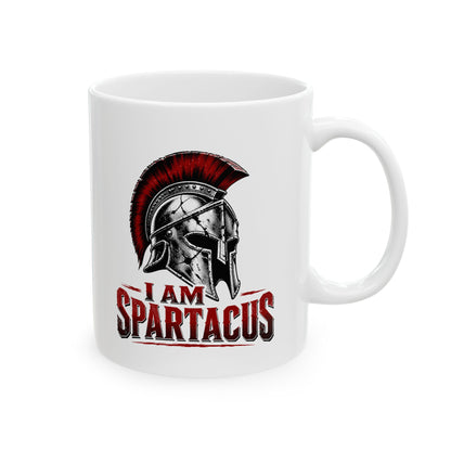 I Am Spartacus Helmet Ceramic Mug, (11oz, 15oz)
