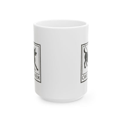 Cave Canum Pompeii Mosaic Ceramic Mug, (11oz, 15oz)