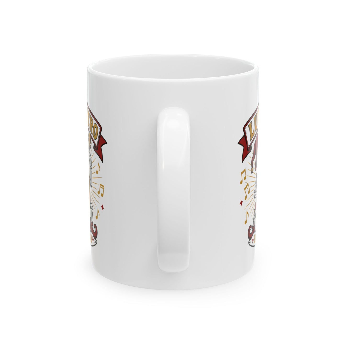 Medieval Bard Lute Hero Ceramic Mug, (11oz, 15oz)