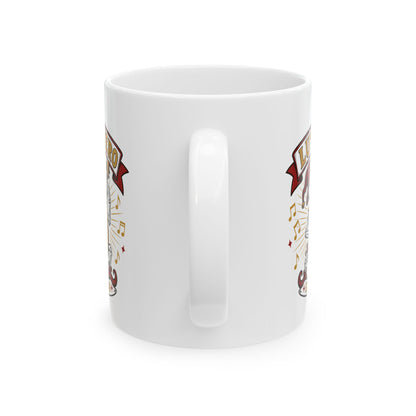 Medieval Bard Lute Hero Ceramic Mug, (11oz, 15oz)