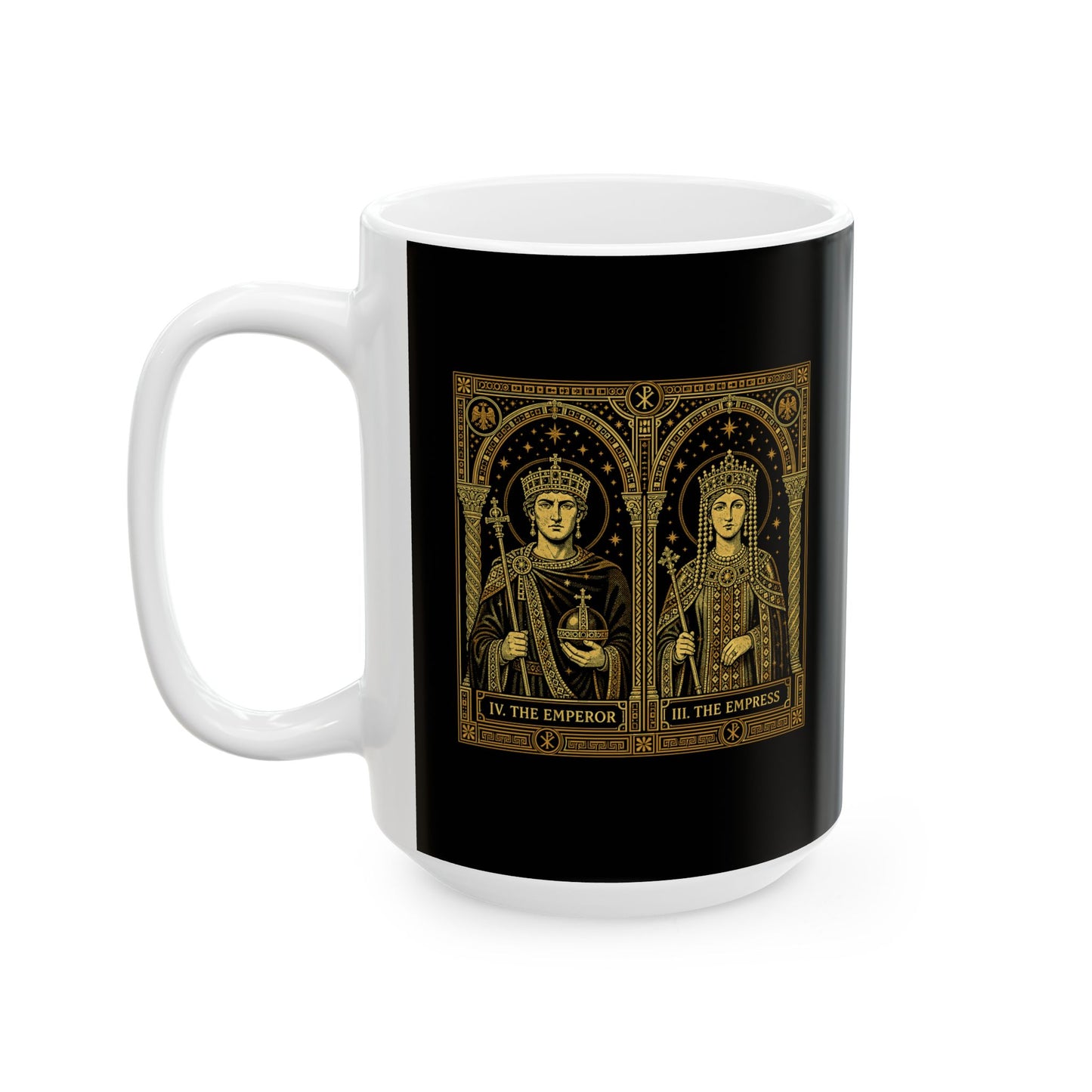 Justinian and Theodora Emperor Empress  Ceramic Mug, (11oz, 15oz)