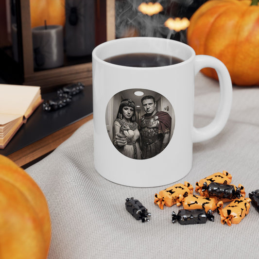 Peephole View Antony and Cleopatra Ceramic Mug, (11oz, 15oz)
