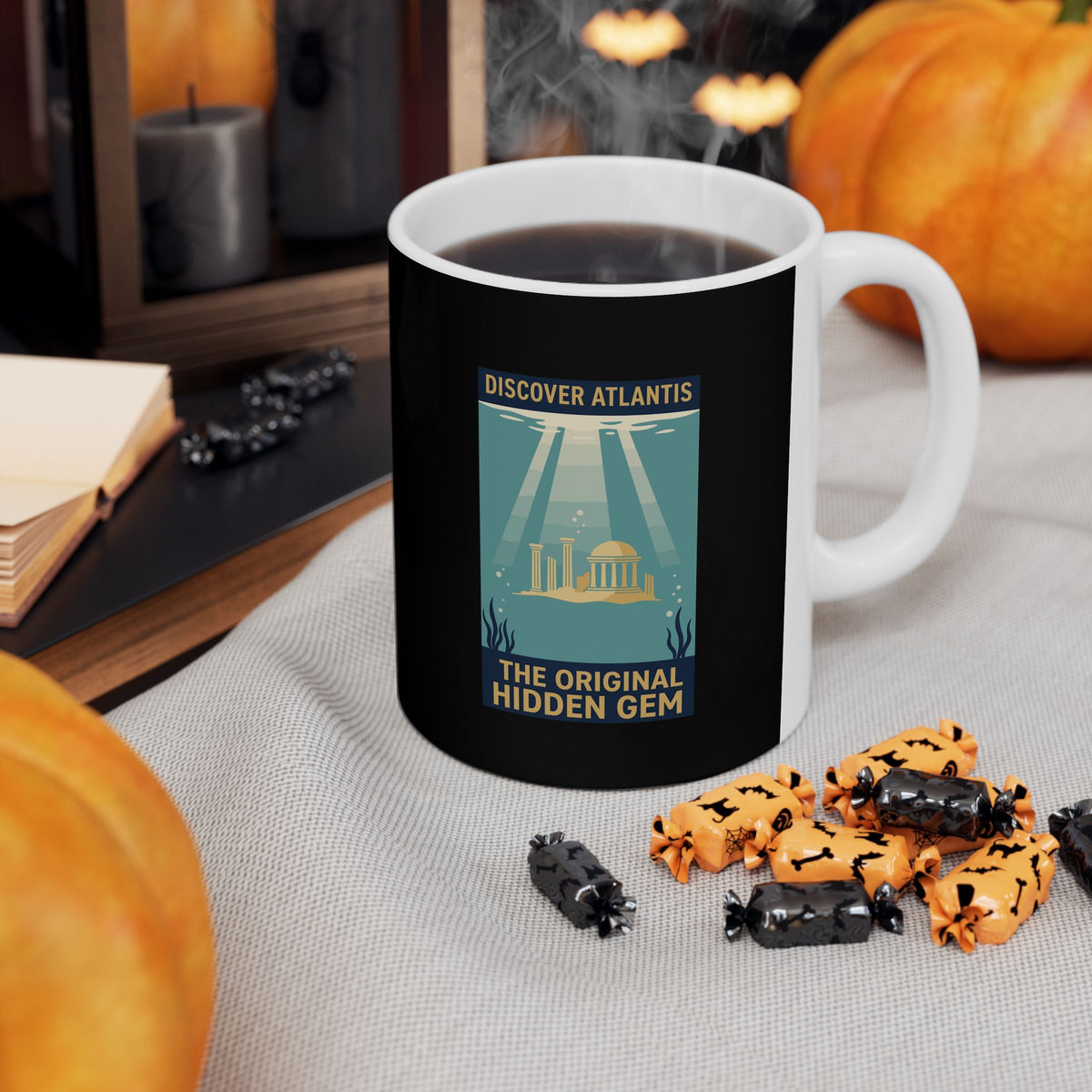 Visit Atlantis Retro Tourism Ceramic Mug, (11oz, 15oz)