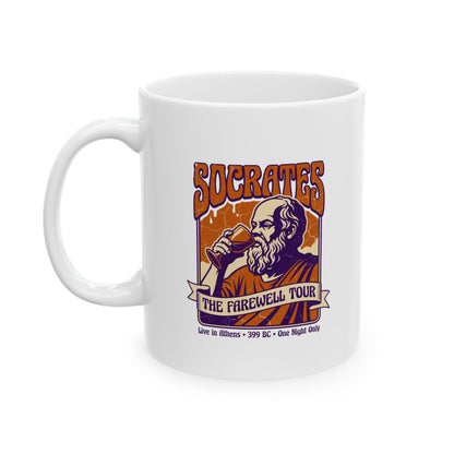 Socrates Farewell Tour Ceramic Mug, (11oz, 15oz)