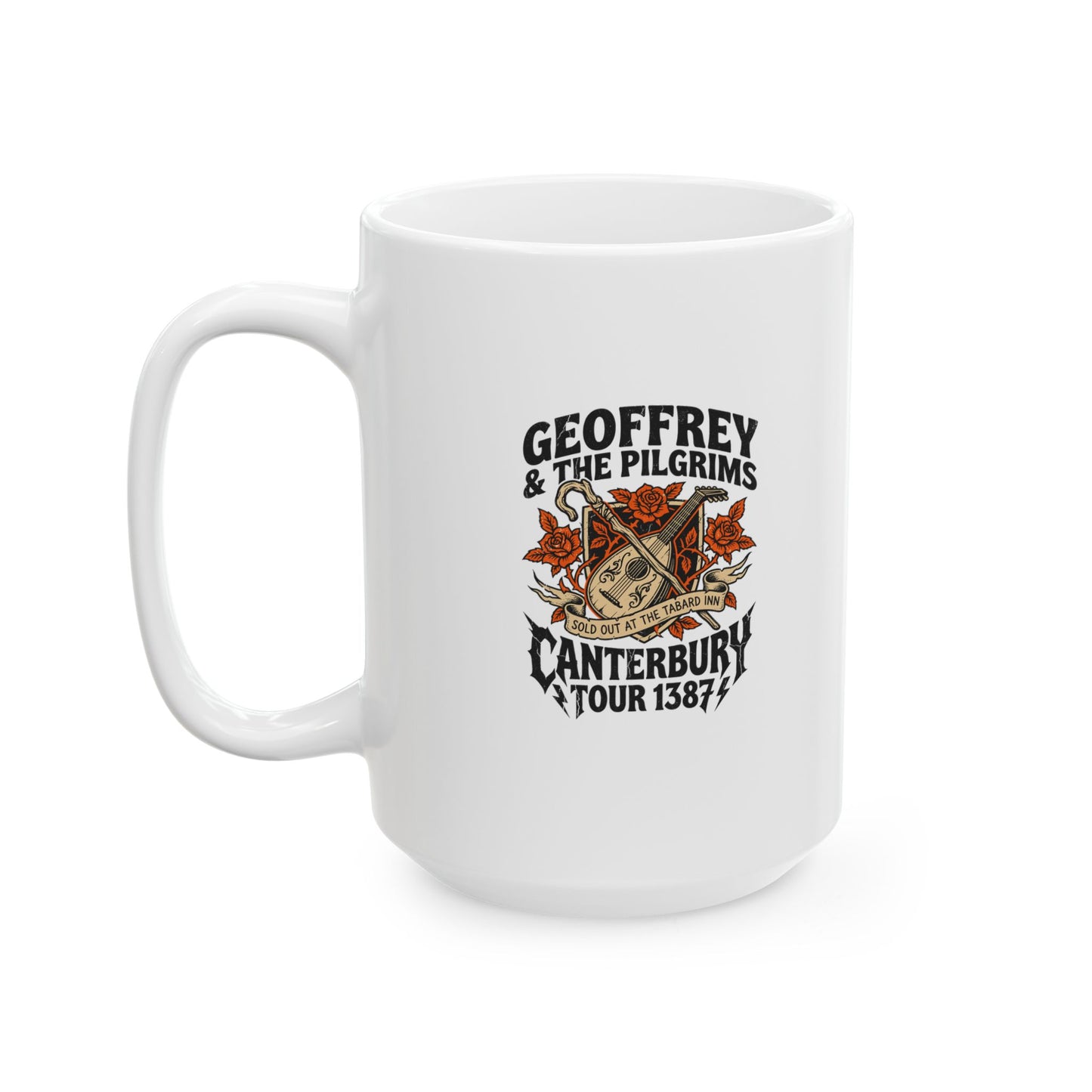 Geoffrey & Pilgrims Tour 1387 Ceramic Mug, (11oz, 15oz)