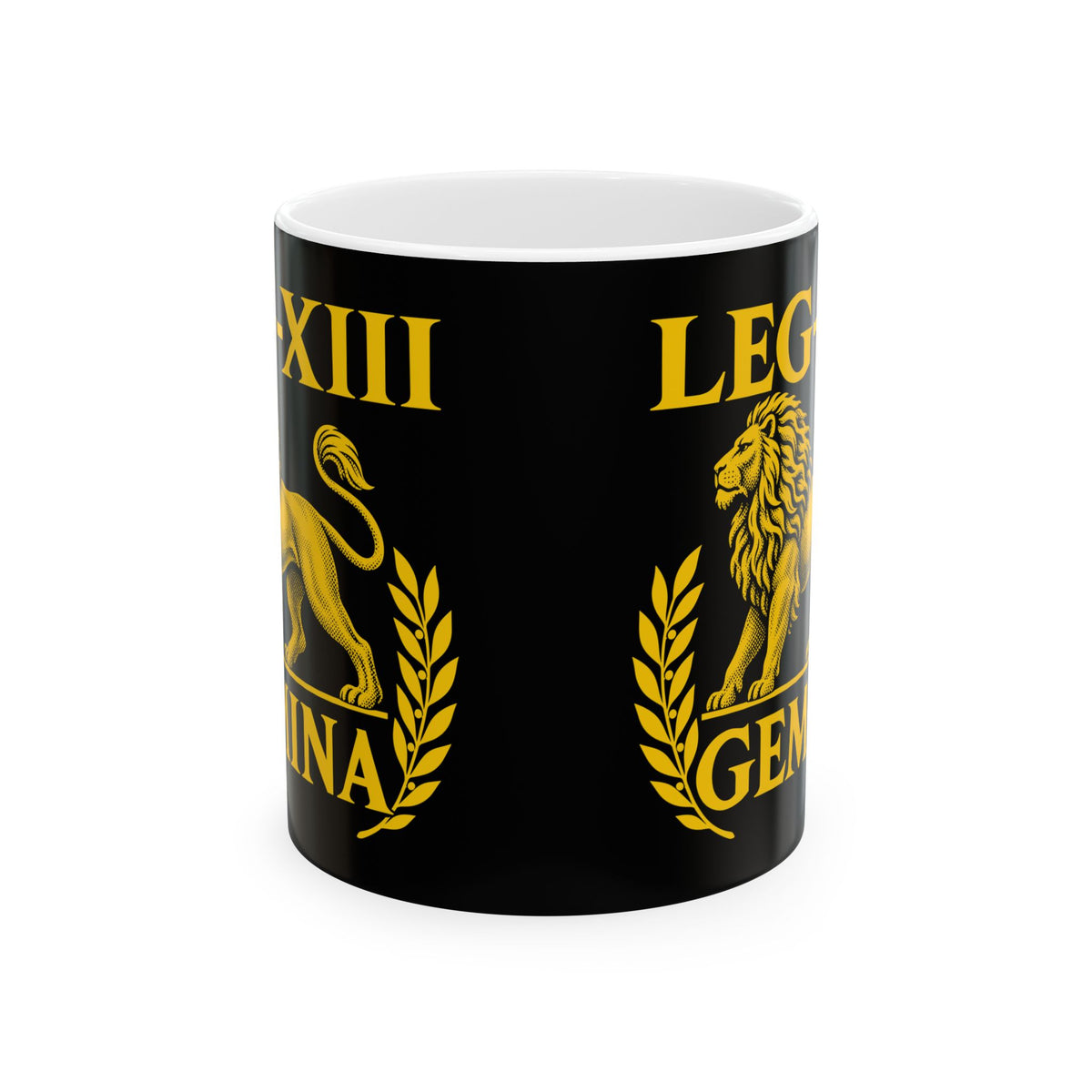 Legio XIII Gemina Lion Inscription Ceramic Mug, (11oz, 15oz)